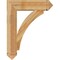 Ekena Millwork Thorton Arts & Crafts Rough Sawn Bracket, Western Red Cedar, 6"W x 28"D x 36"H BKT06X28X36THR03RWR - alternate 2